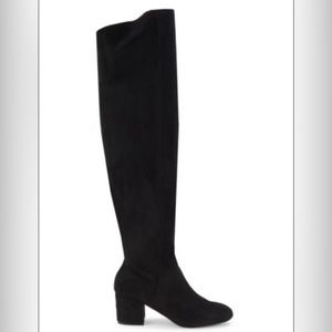 NWT Black Suede Knee High Boots